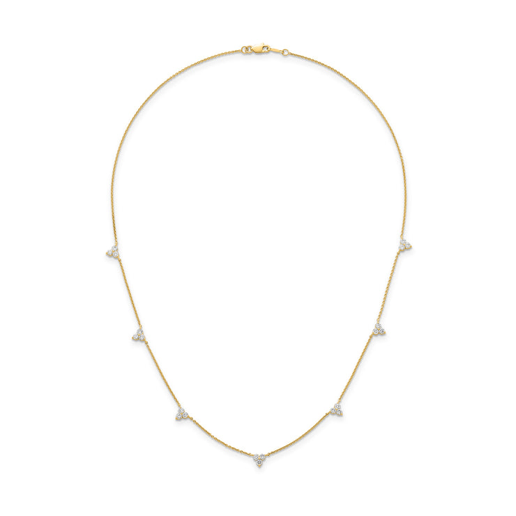 1.00ct Lab Grown Diamond Necklace in 9K Yellow Gold | The Jewellery Boutique