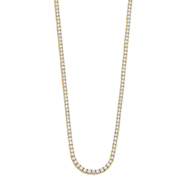 10ct Lab Grown Diamond Necklace in 18K Yellow Gold | The Jewellery Boutique