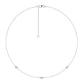 0.25ct Lab Grown Diamond Necklace in 9K White Gold