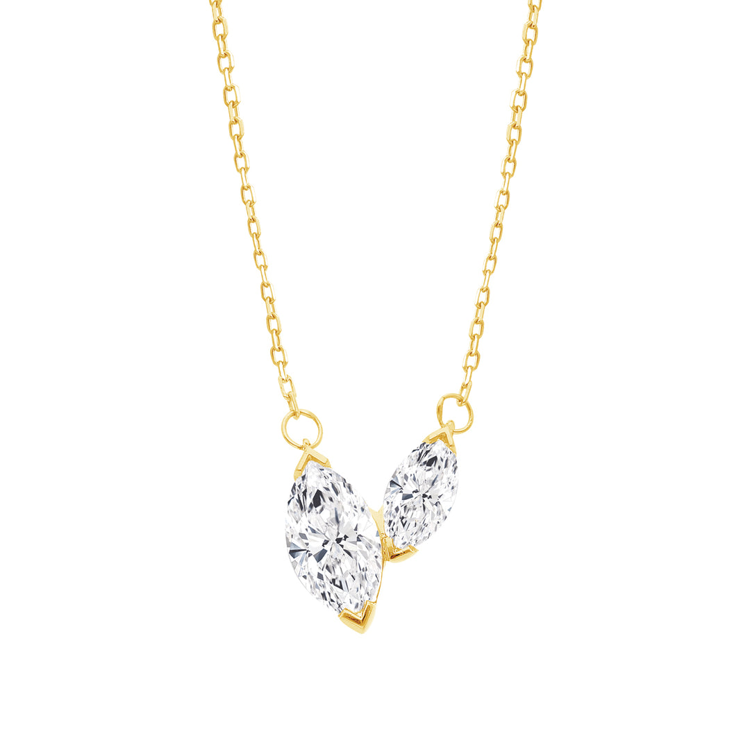 0.7ct Lab Grown Diamond Necklace in 9K Yellow Gold | The Jewellery Boutique
