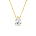 0.26ct Lab Grown Diamond Necklace in 9K Yellow Gold | The Jewellery Boutique