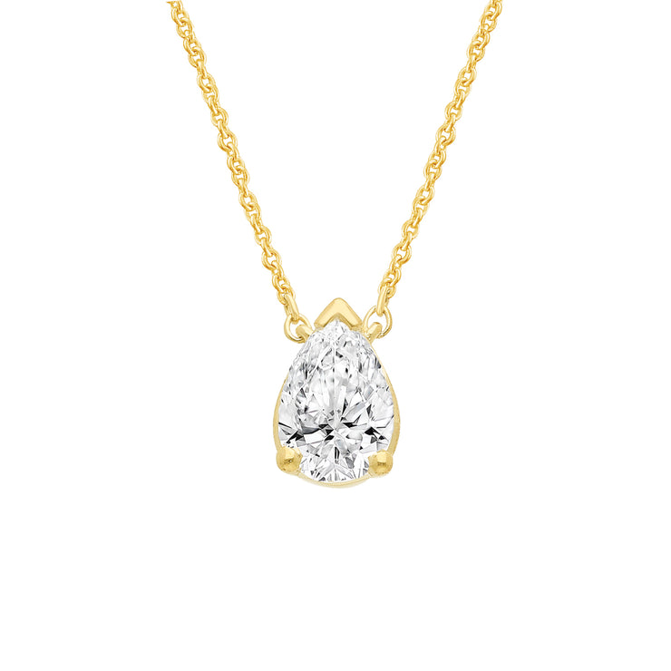 0.26ct Lab Grown Diamond Necklace in 9K Yellow Gold | The Jewellery Boutique