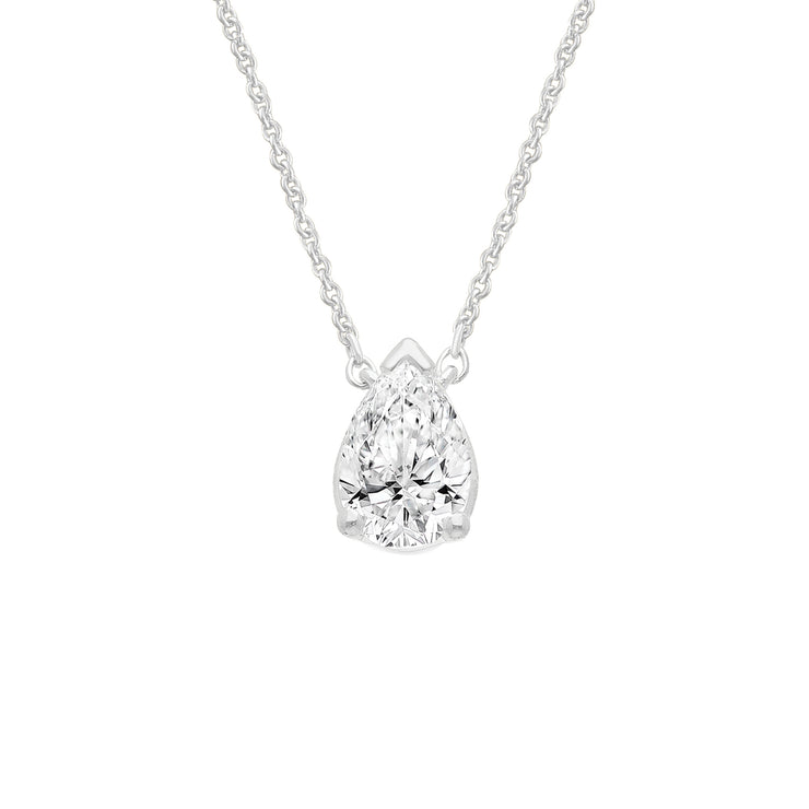 0.26ct Lab Grown Diamond Necklace in 9K White Gold | The Jewellery Boutique