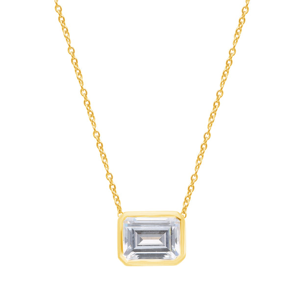 2ct Lab Grown Diamond Necklace in 9K Yellow Gold | The Jewellery Boutique