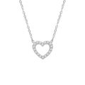 0.1ct Lab Grown Diamond Necklace in 9K White Gold | The Jewellery Boutique