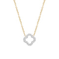 0.09ct Lab Grown Diamond Necklace in 9K Yellow Gold | The Jewellery Boutique
