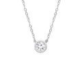 0.15ct Lab Grown Diamond Necklace in 9K White Gold | The Jewellery Boutique
