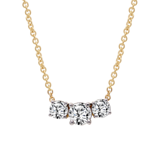 0.49ct Lab Grown Diamond Necklace in 9K Yellow Gold | The Jewellery Boutique