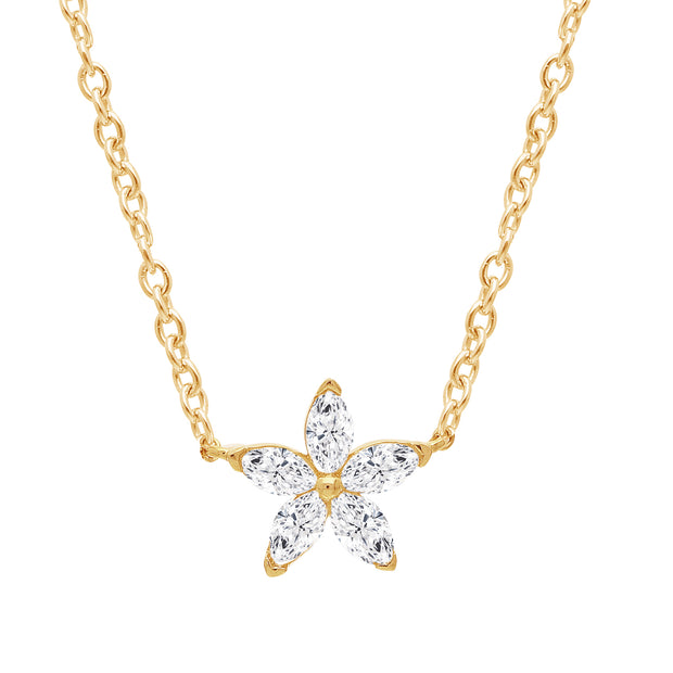 0.3ct Lab Grown Diamond Necklace in 9K Yellow Gold | The Jewellery Boutique