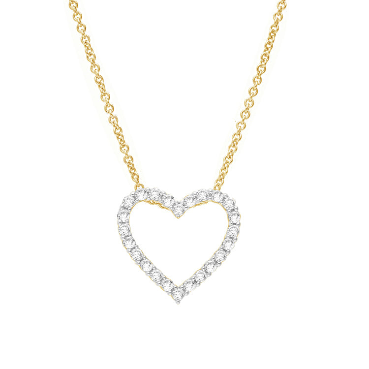 0.25ct Lab Grown Diamond Necklace in 9K Yellow Gold