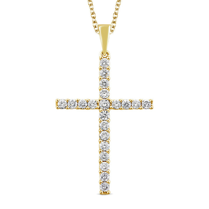 0.50ct Lab Grown Diamond Necklace in 9K Yellow Gold
