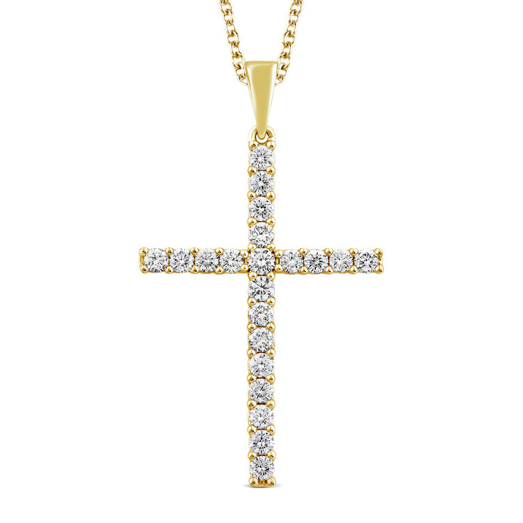 0.25ct Lab Grown Diamond Necklace in 9K Yellow Gold