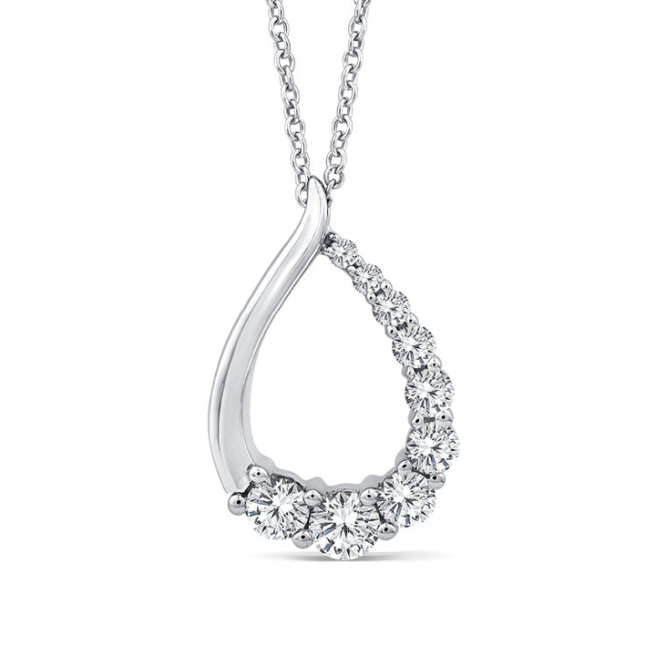 0.50ct Lab Grown Diamond Necklace in 9K White Gold