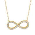 0.25ct Lab Grown Diamond Necklace in 9K Yellow Gold