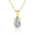 0.50ct Lab Grown Diamond Necklace in 9K Yellow Gold
