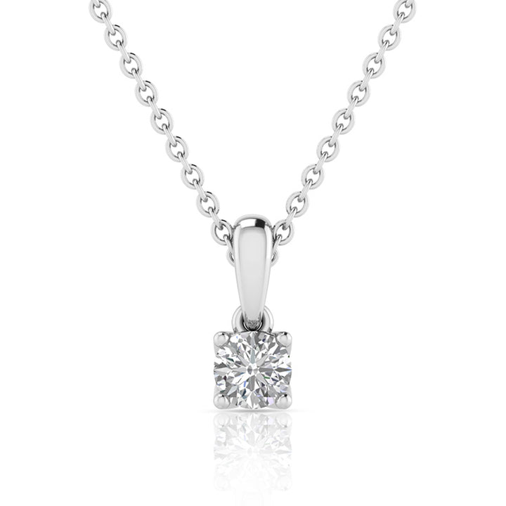 0.25ct Lab Grown Diamond Necklace in 9K White Gold