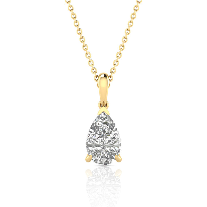 2.00ct Lab Grown Diamond Necklace in 9K Yellow Gold
