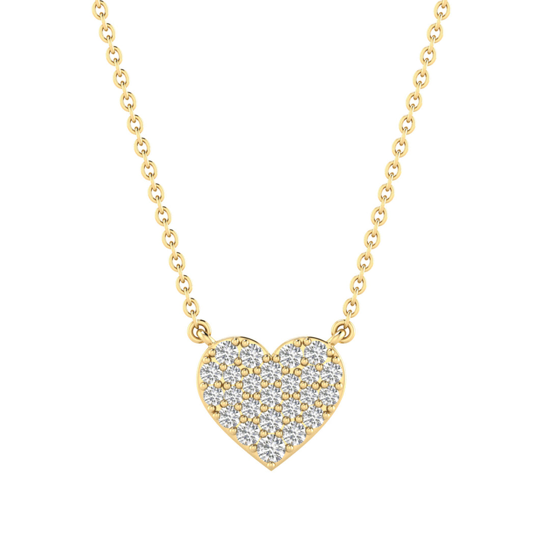 22K Gold Vermeil 0.33ct Lab Grown Diamond Necklace 40-45cm