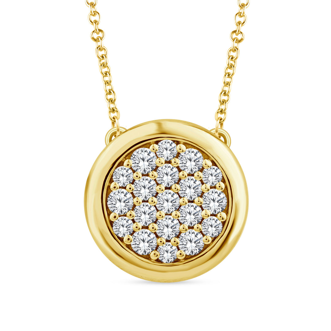 22K Gold Vermeil 0.25ct Lab Grown Diamond Necklace 40-45cm