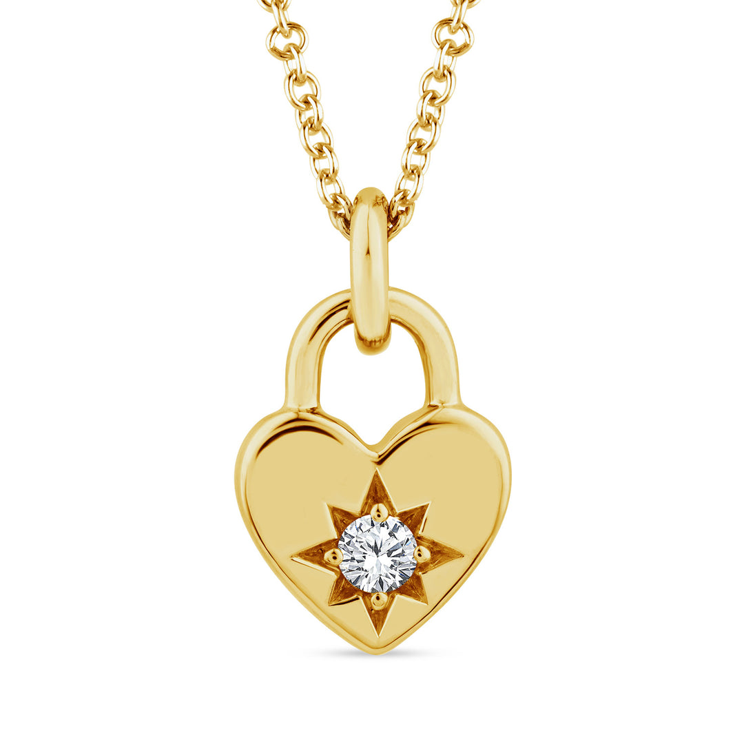 22K Gold Vermeil 0.05ct Lab Grown Diamond Necklace 40-45cm