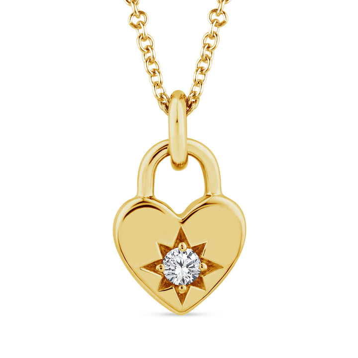22K Gold Vermeil 0.05ct Lab Grown Diamond Necklace 40-45cm