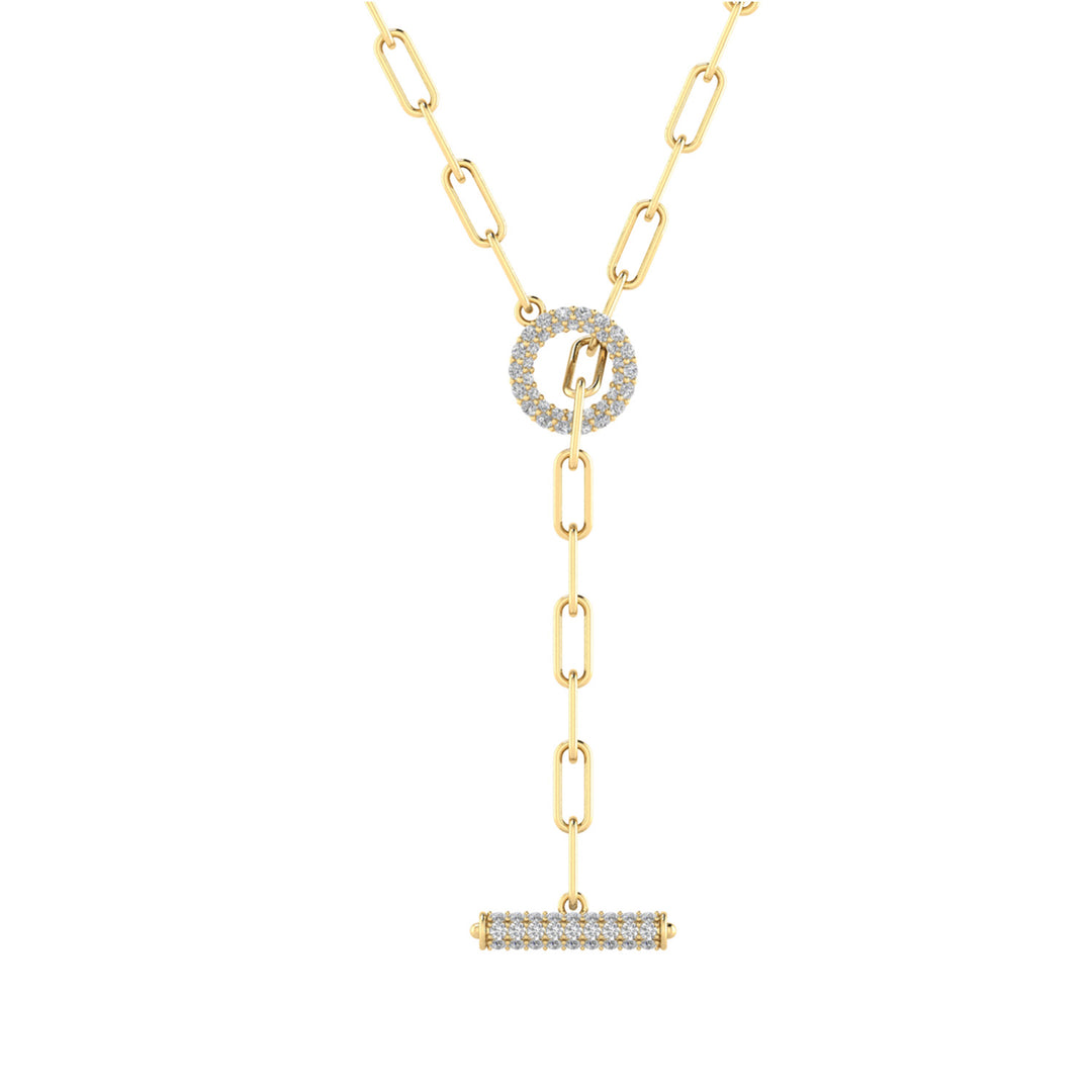 22K Gold Vermeil 0.90ct Lab Grown Diamond Necklace 45cm