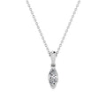 0.50ct Marquise Lab Grown Diamond Necklace in 9K White Gold