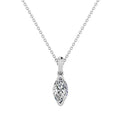 1.00ct Marquise Lab Grown Diamond Necklace in 9K White Gold