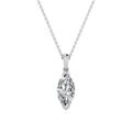 2.00ct Marquise Lab Grown Diamond Necklace in 9K White Gold
