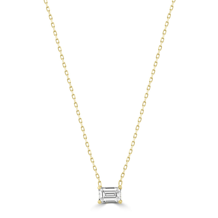 0.70ct Lab Grown Diamond Necklace in 18K Yellow Gold