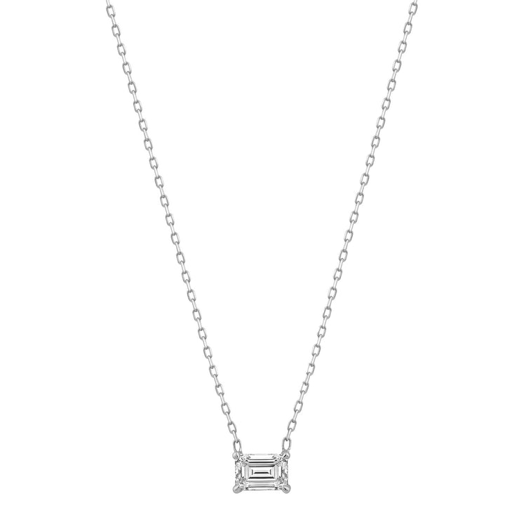 0.70ct Lab Grown Diamond Necklace in 18K White Gold