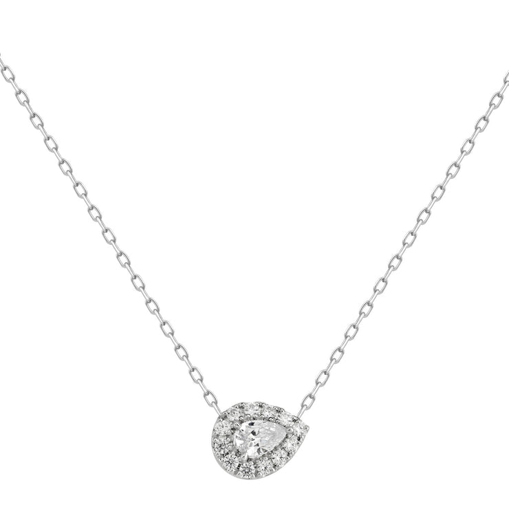 0.80ct Lab Grown Diamond Necklace in 18K White Gold