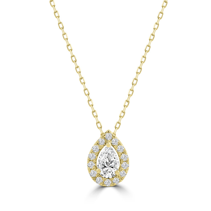 0.70ct Lab Grown Diamond Necklace in 18K Yellow Gold