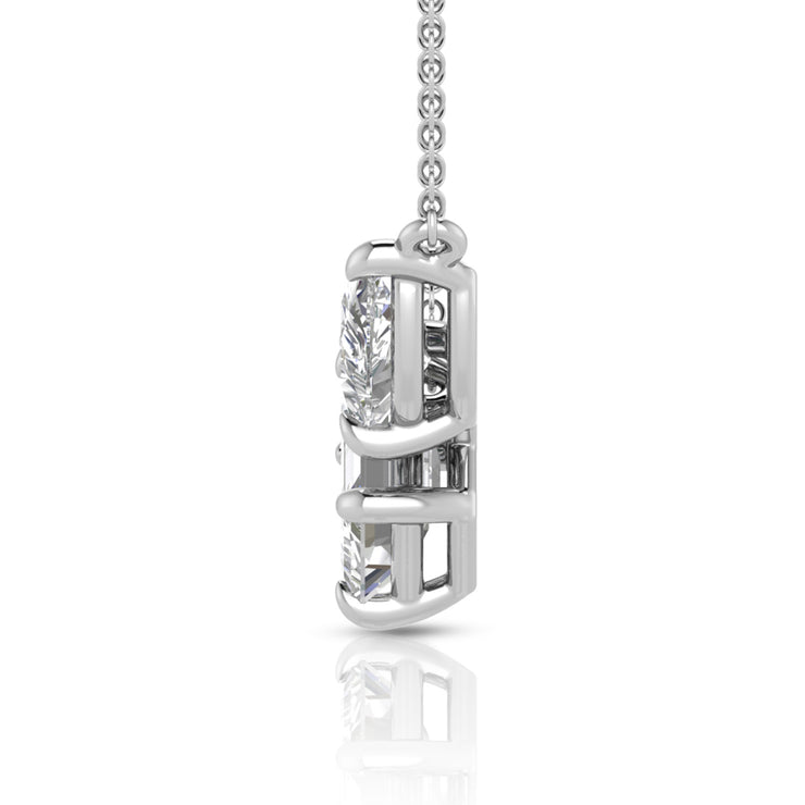 2.20ct Lab Grown Diamond Necklace in 18K White Gold