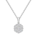 0.75ct Lab Grown Diamond Pendant in 9K White Gold