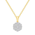 0.75ct Lab Grown Diamond Pendant in 9K Yellow Gold