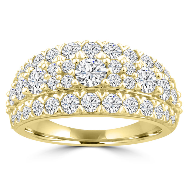 1.95ct Lab Grown Diamond Ring in 18K Yellow Gold