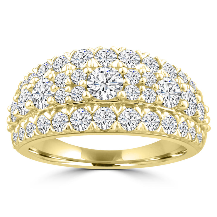 1.95ct Lab Grown Diamond Ring in 18K Yellow Gold