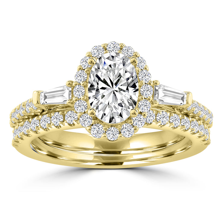 1.82ct Lab Grown Diamond Ring in 18K Yellow Gold