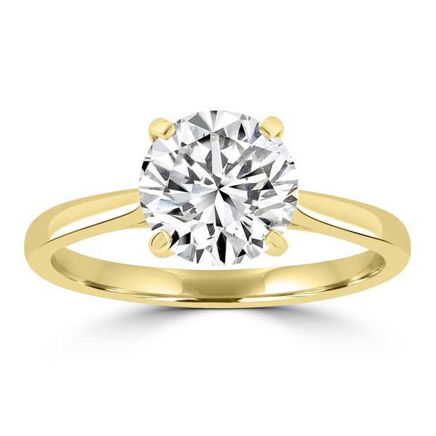 2.00ct Lab Grown Diamond Ring in 18K Yellow Gold