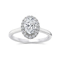 1.15ct Lab Grown Diamond Ring in 9K White Gold