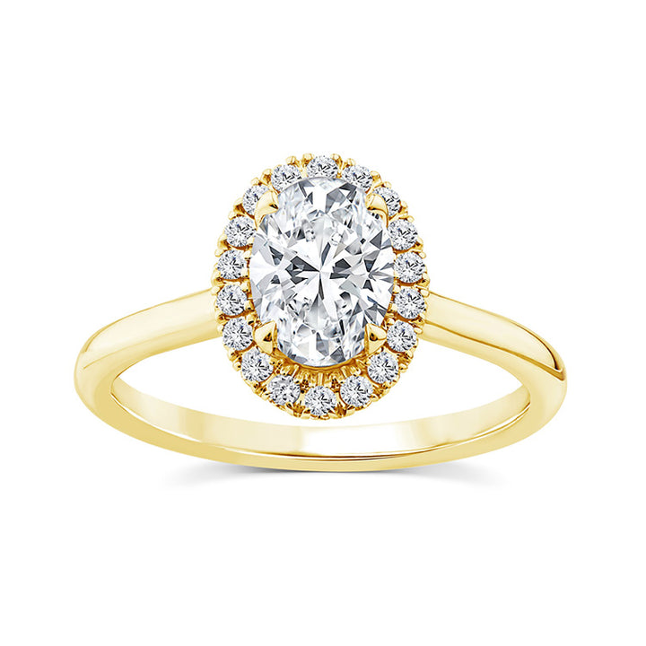 1.15ct Lab Grown Diamond Ring in 9K Yellow Gold