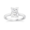 1.50ct Radiant Lab Grown Diamond 4 Claw Ring in 9K White Gold