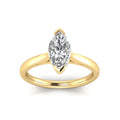 1.00ct Marquise Lab Grown Diamond Ring in 9K Yellow Gold