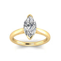1.50ct Marquise Lab Grown Diamond Ring in 9K Yellow Gold