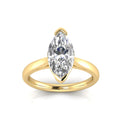 2.00ct Marquise Lab Grown Diamond Ring in 9K Yellow Gold