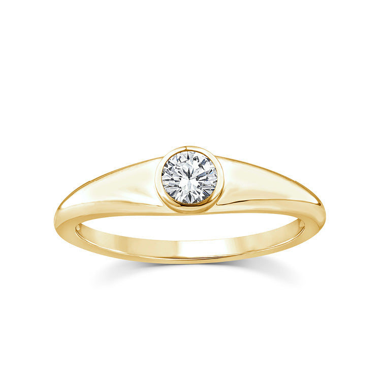 0.25ct Lab Grown Diamond Ring in 9K Yellow Gold
