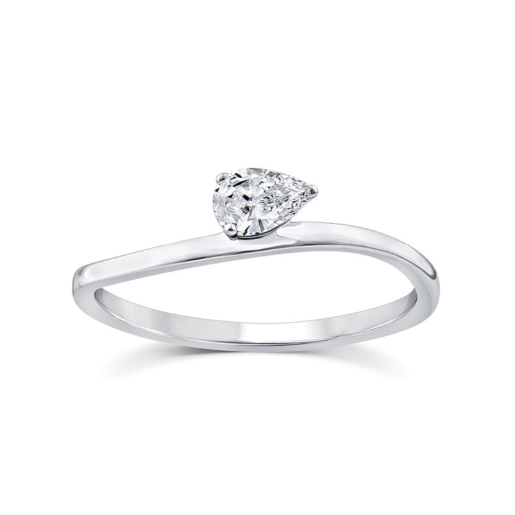 0.20ct Lab Grown Diamond Ring in 9K White Gold