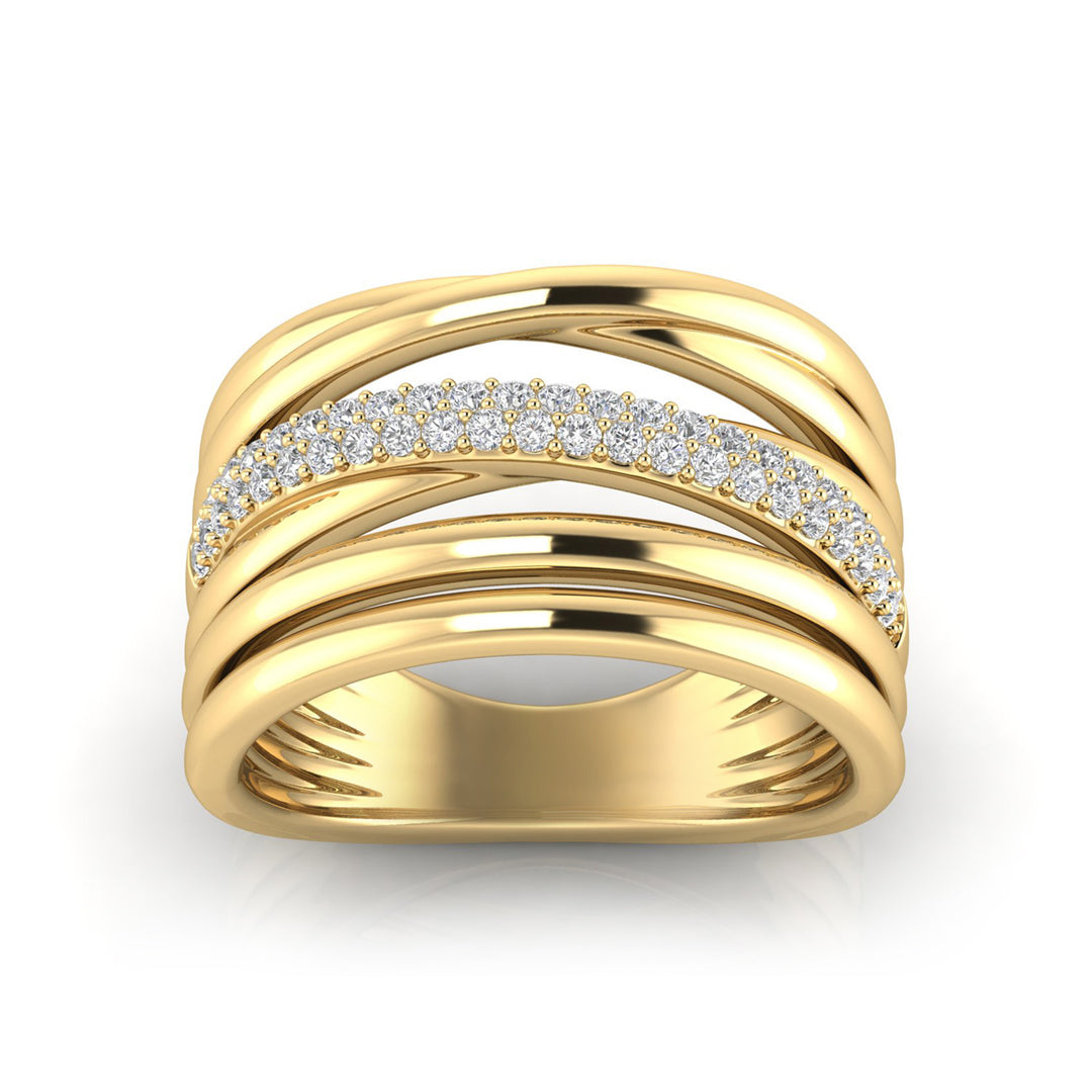 22K Gold Vermeil 0.25ct Lab Grown Diamond Ring