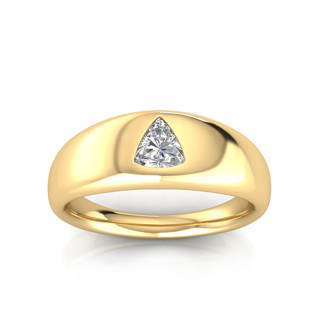 22K Gold Vermeil 0.30ct Lab Grown Diamond Ring